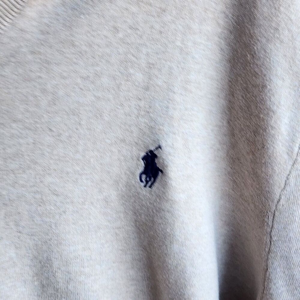 Polo Ralph Lauren Sweater Mens XXL Oatmeal Pima Cotton Casual Preppy Lightweight - Picture 3 of 5